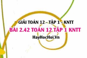 Giải 2.42 Toán 12 tập 1 SGK Kết nối tri thức: Ứng dụng tọa độ trong không gian